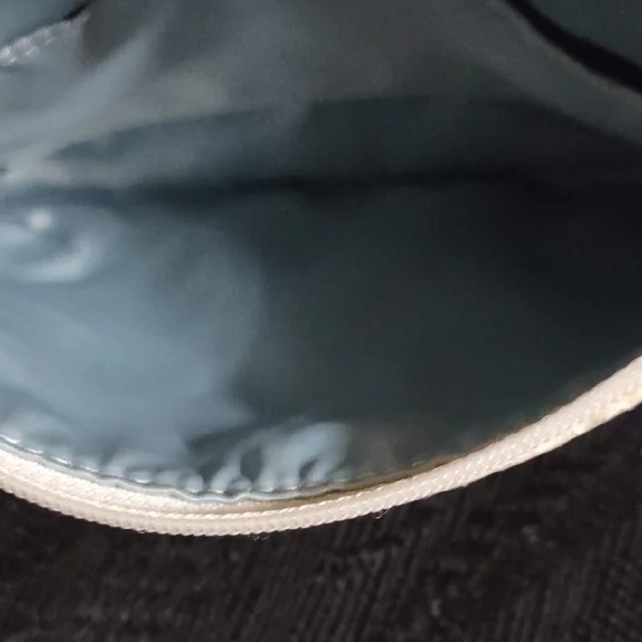 Coach Kristen Cream and Black Embossed Python Snakeskin Wristlet - Picture 5 of 10